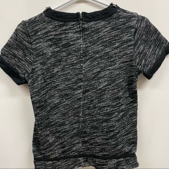 Madewell Sparkle Trim Crystal Accent Knit T-Shirt Sz. Small - Picture 5 of 8